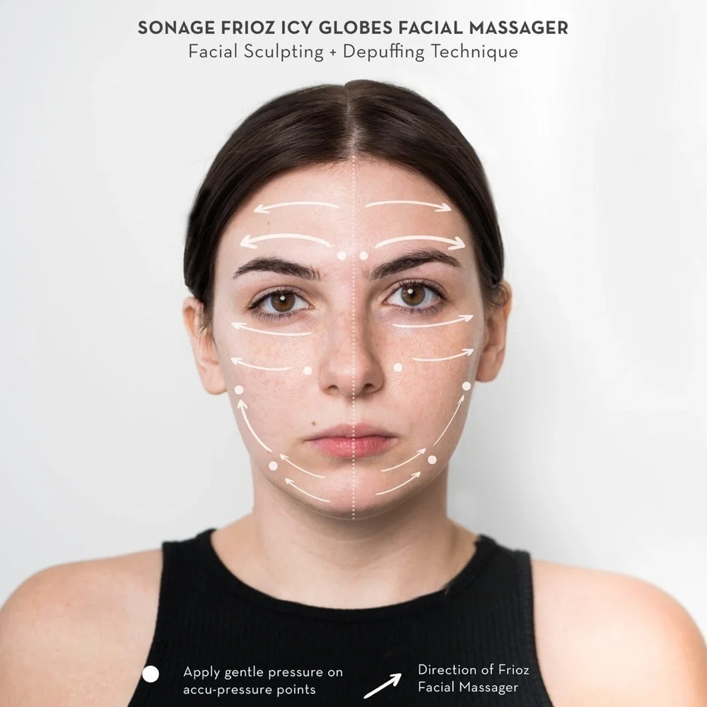 NEW Sonage Baby Frioz Mini Icy Globes Facial Massagers Set of 2